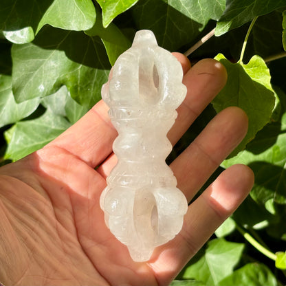 Vajra Dorje | håndskåret | Himalaya Bjergkrystal | 11 cm