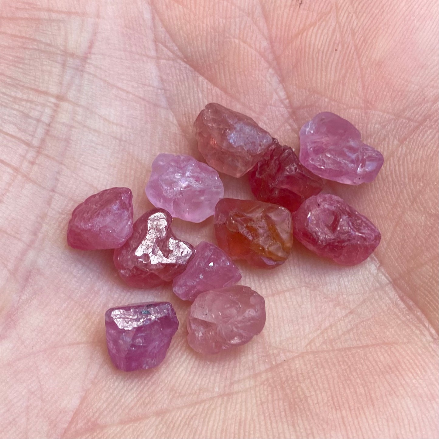 Spinel, pink - Lommesten Spinel, pink - Lommesten