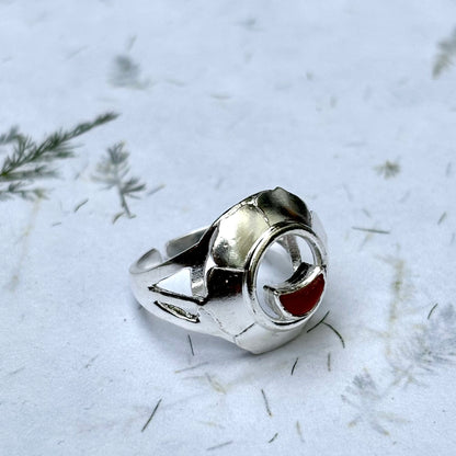 Sacral Chakra fingerring | 925 Sterling Sølv og Karneol