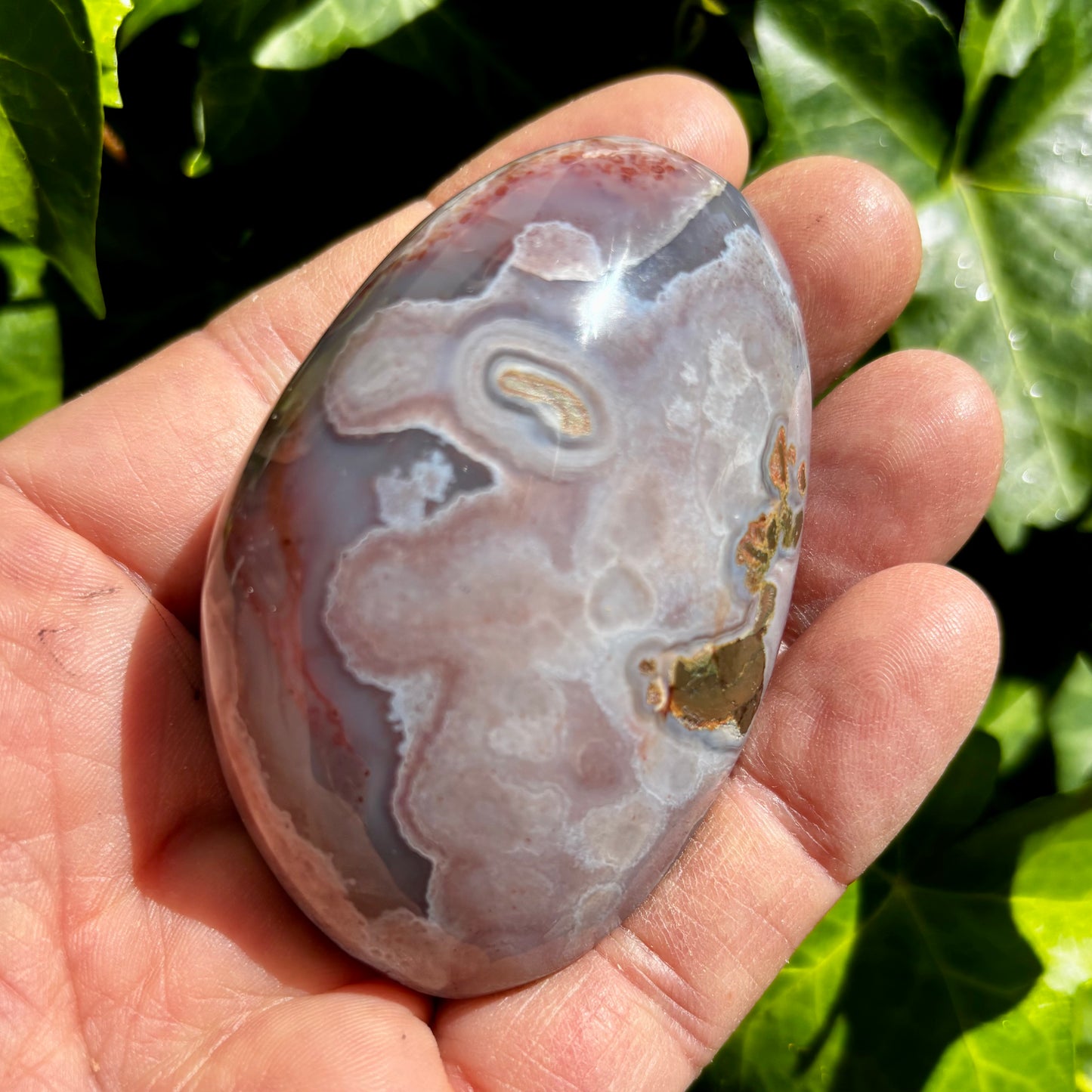 Sashe Agat palmstone 7 cm Sashe Agat palmstone 7 cm