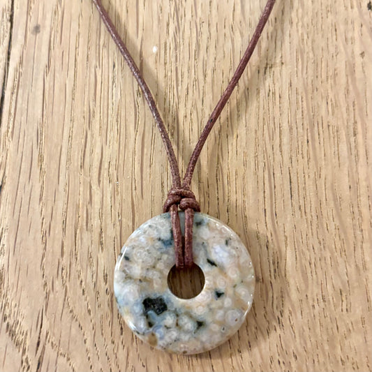 Billede af Ocean jaspis halskæde - Pi nr 2