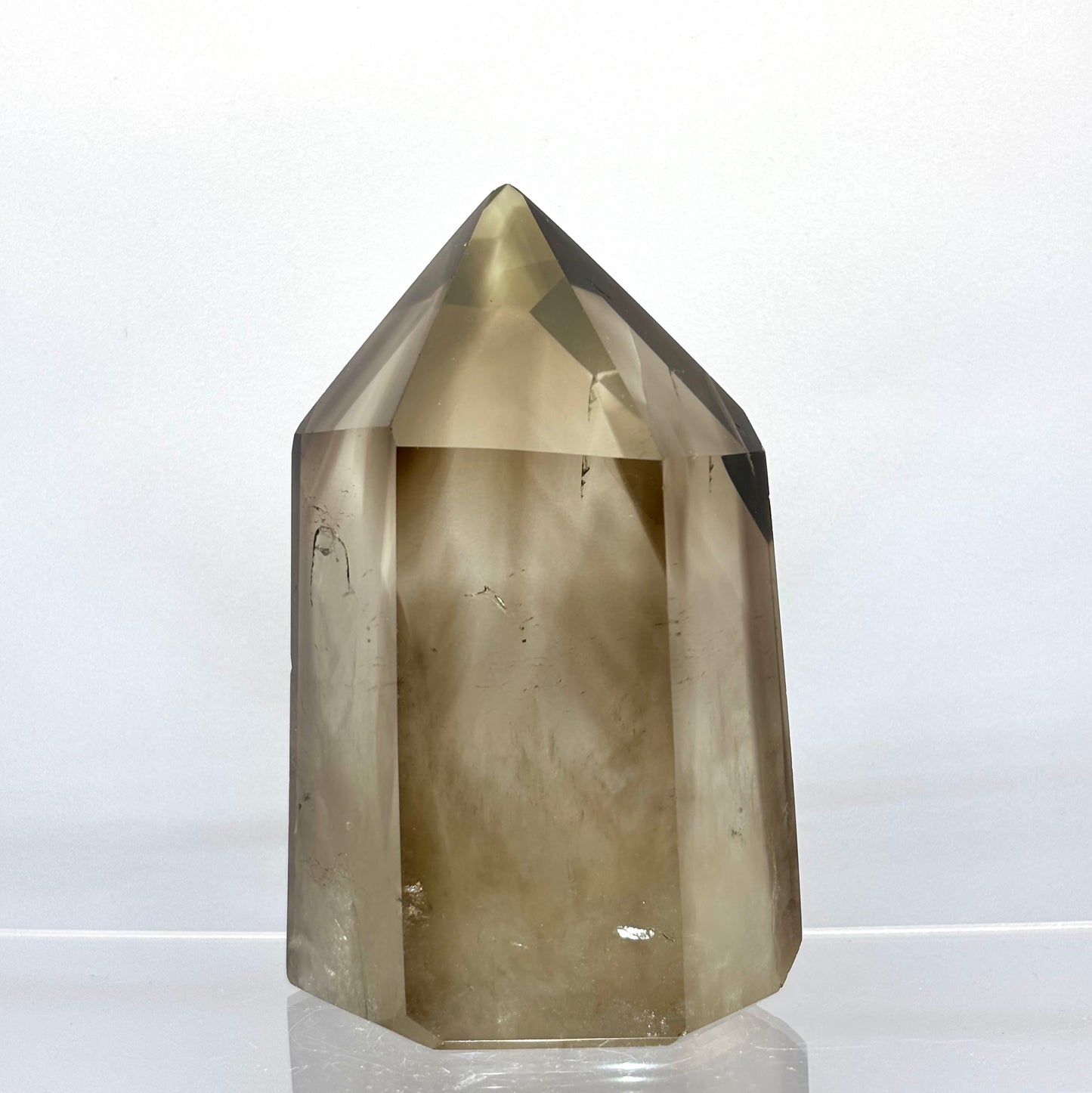 Røgkvarts poleret spids 9,8 cm | nr. 1 Røgkvarts poleret spids 9,8 cm | nr. 1