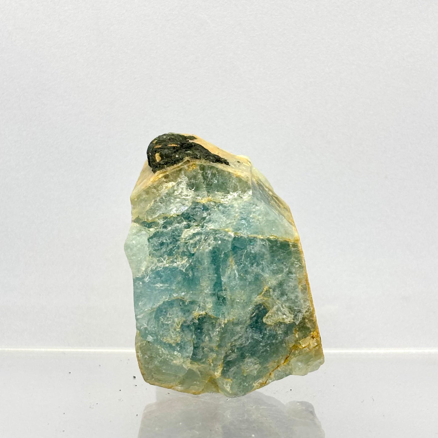 Akvamarin m. Turmalin 5 cm blå | nr. 3 Akvamarin m. Turmalin 5 cm blå | nr. 3