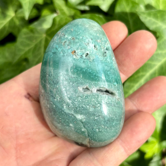 Billede af Krom Chalcedon palmstone | 7,5 cm nr 4
