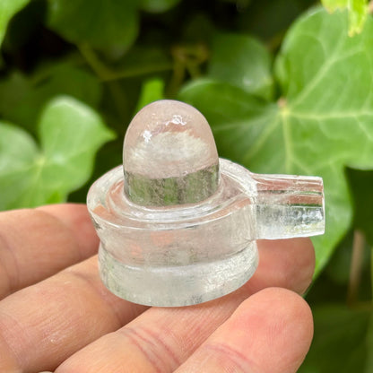 Shiva Linga | håndskåret Himalaya Bjergkrystal | 3,8 cm