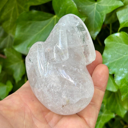 Krystal kranie | håndskåret | Himalaya Bjergkrystal | 8,5 cm