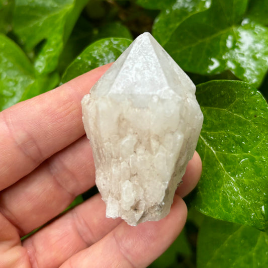 Billede af Bjergkrystal spids, candle kvarts - stående 6 cm