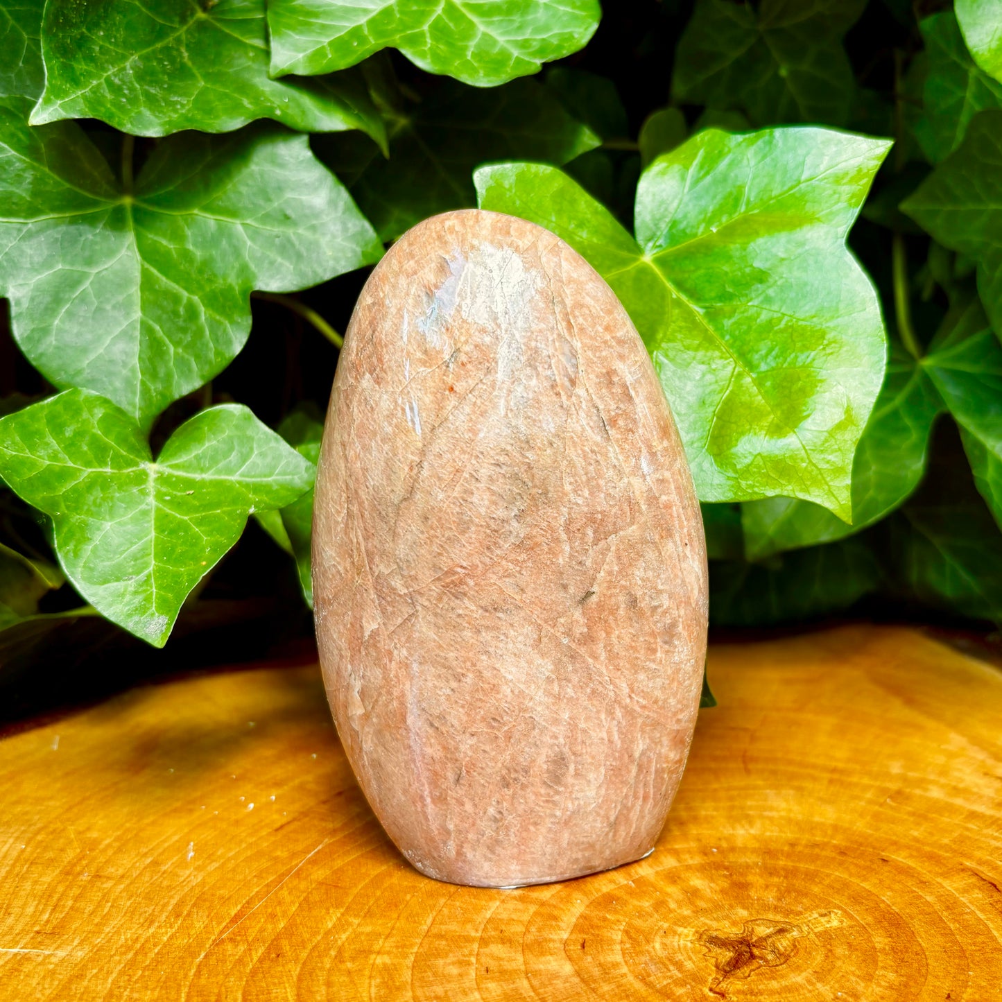 Fersken Månesten skulptur 12 cm Fersken Månesten skulptur 12 cm