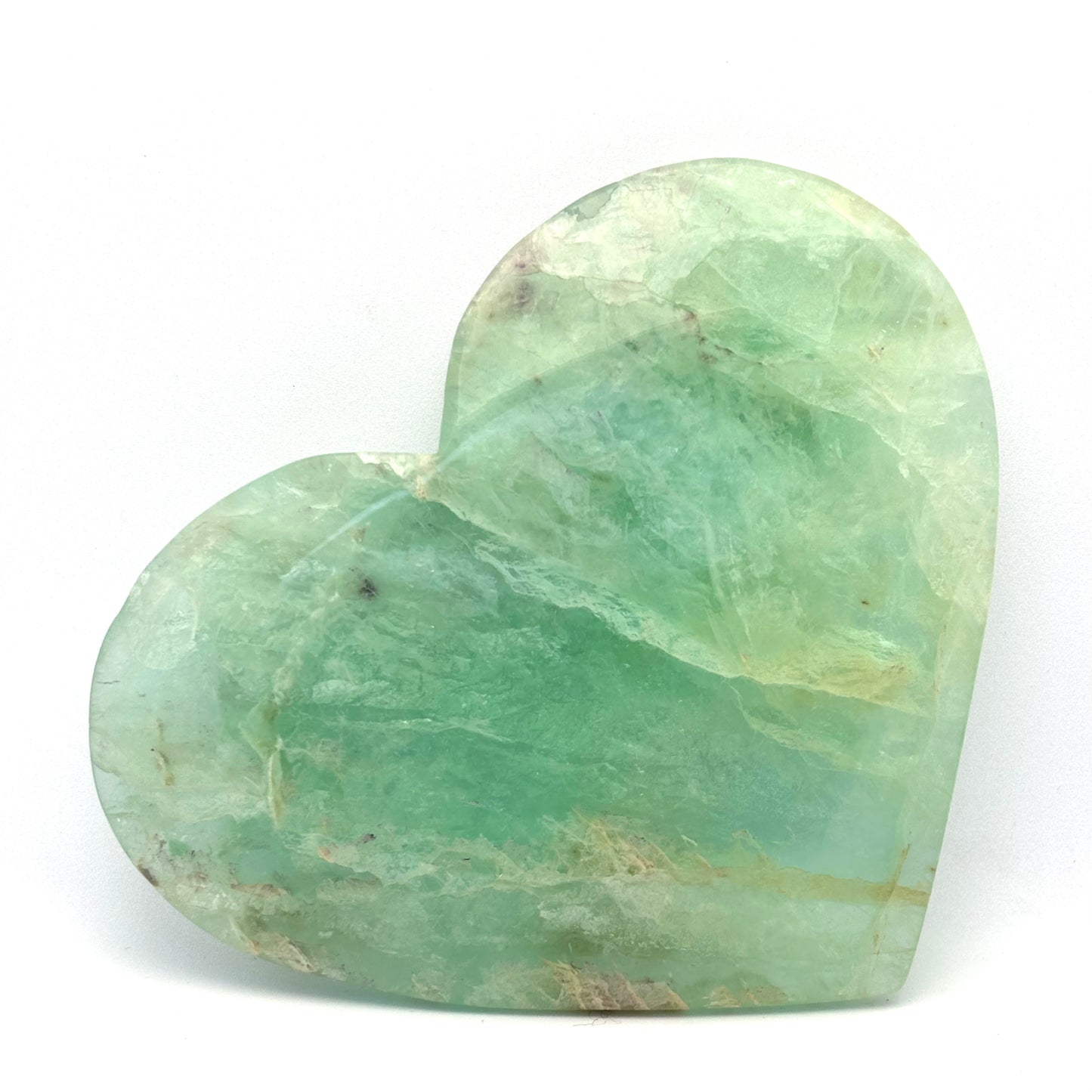 Grønt fluorit hjerte - 12,5 cm | nr. 1 Grønt fluorit hjerte - 12,5 cm | nr. 1
