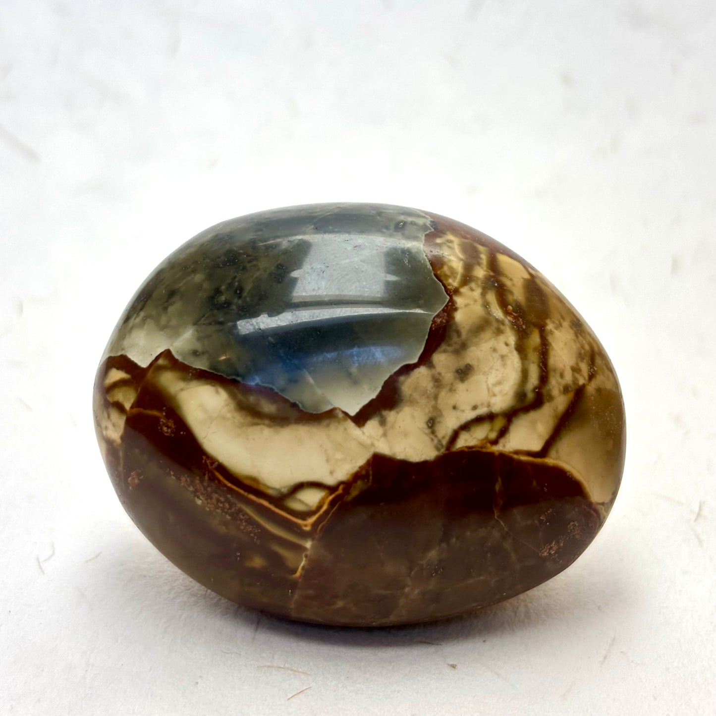 NW. M. Polychrome jaspis palmstone - 5,5 cm | nr. 17 NW. M. Polychrome jaspis palmstone - 5,5 cm | nr. 17