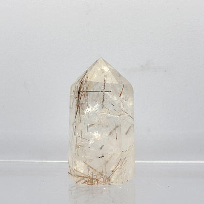 Bjergkrystal spids med rutiler, Madagaskar 4,8 cm | nr. 2