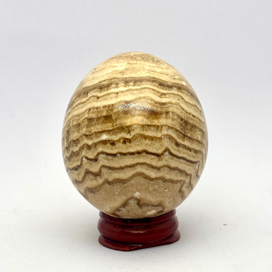 Billede af Stribet Aragonit æg 6 cm