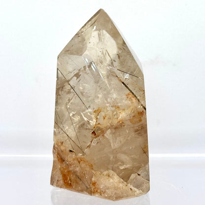 Bjergkrystal spids med rutiler, Madagaskar 6,7 cm | nr. 5