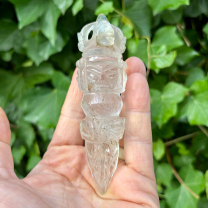 Phurba | håndskåret | Himalaya Bjergkrystal | 12,5 cm