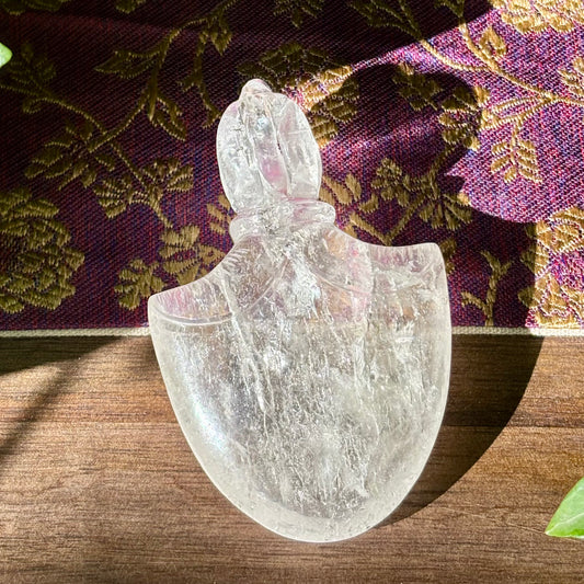 Billede af Kartika Vajra Dorje | håndskåret Himalaya Bjergkrystal | 8,3 cm