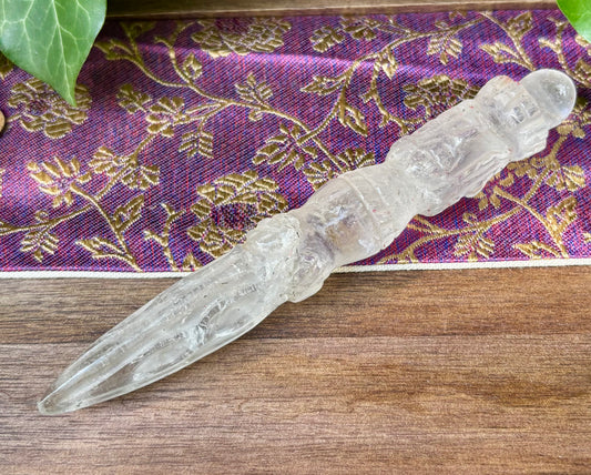 Billede af Phurba | håndskåret | Himalaya Bjergkrystal | 15 cm