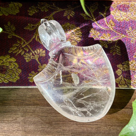 Billede af Kartika Vajra Dorje | håndskåret Himalaya Bjergkrystal | 9,8 cm