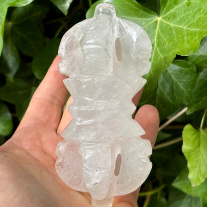 Vajra Dorje | håndskåret | Himalaya Bjergkrystal | 12,8 cm