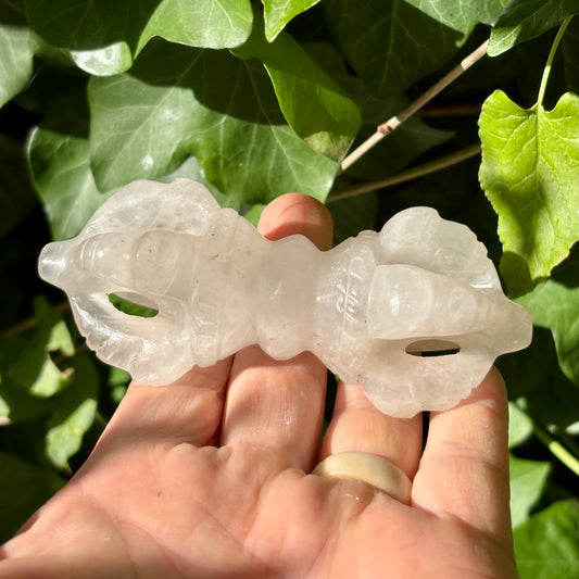 Billede af Vajra Dorje | håndskåret | Himalaya Bjergkrystal | 11 cm