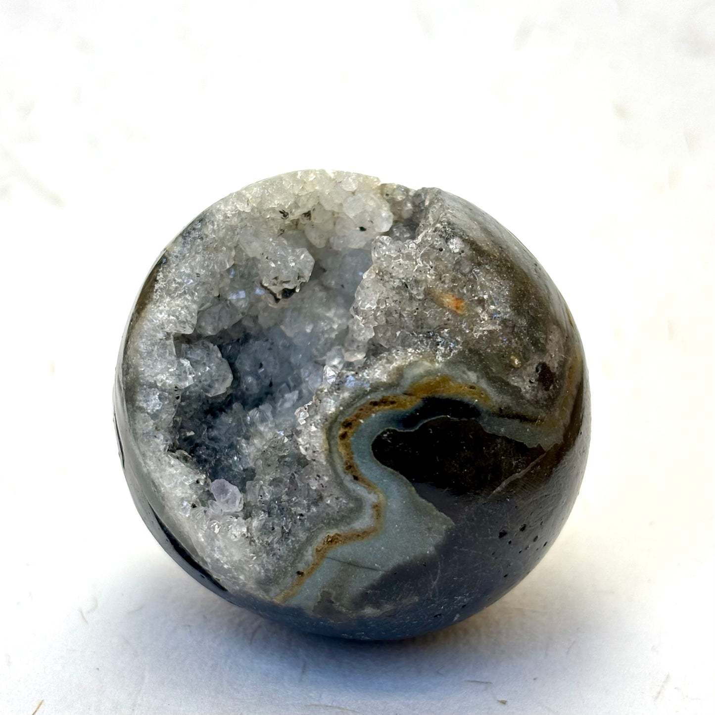 Kvarts kugle m. Grotte - 4,8 cm | nr. 15 Kvarts kugle m. Grotte - 4,8 cm | nr. 15
