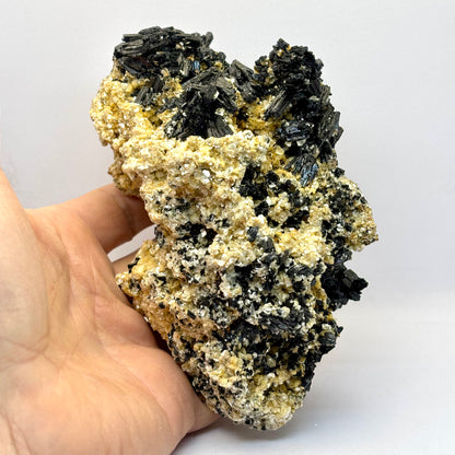 Sort Turmalin og muskovit klynge 15 cm Erongo