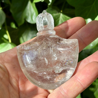 Kartika Vajra Dorje | håndskåret Himalaya Bjergkrystal | 8,8 cm
