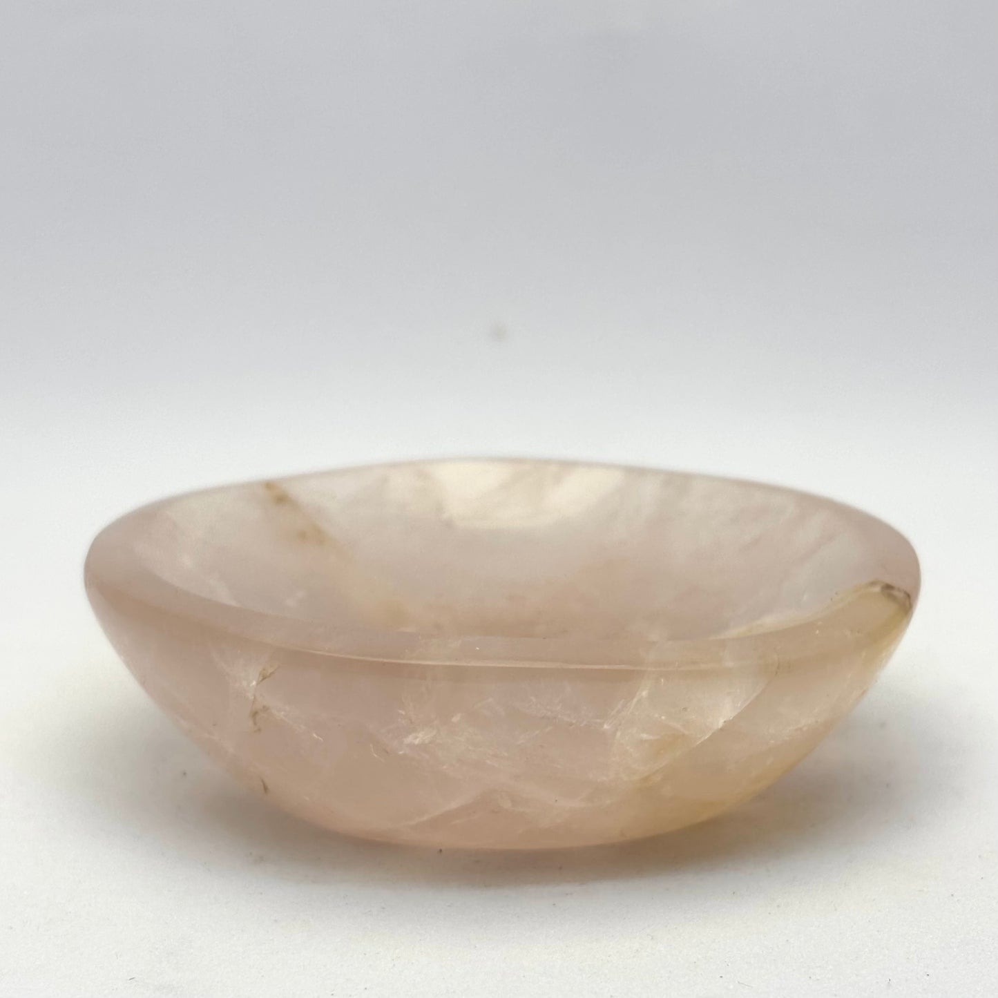 Oval rosakvarts skål 7,5 cm | nr. 6 Oval rosakvarts skål 7,5 cm | nr. 6