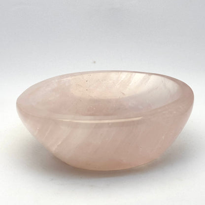 Oval rosakvarts skål 9 cm | nr. 1