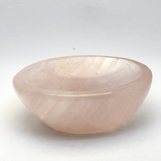 Billede af Oval rosakvarts skål 9 cm | nr. 1