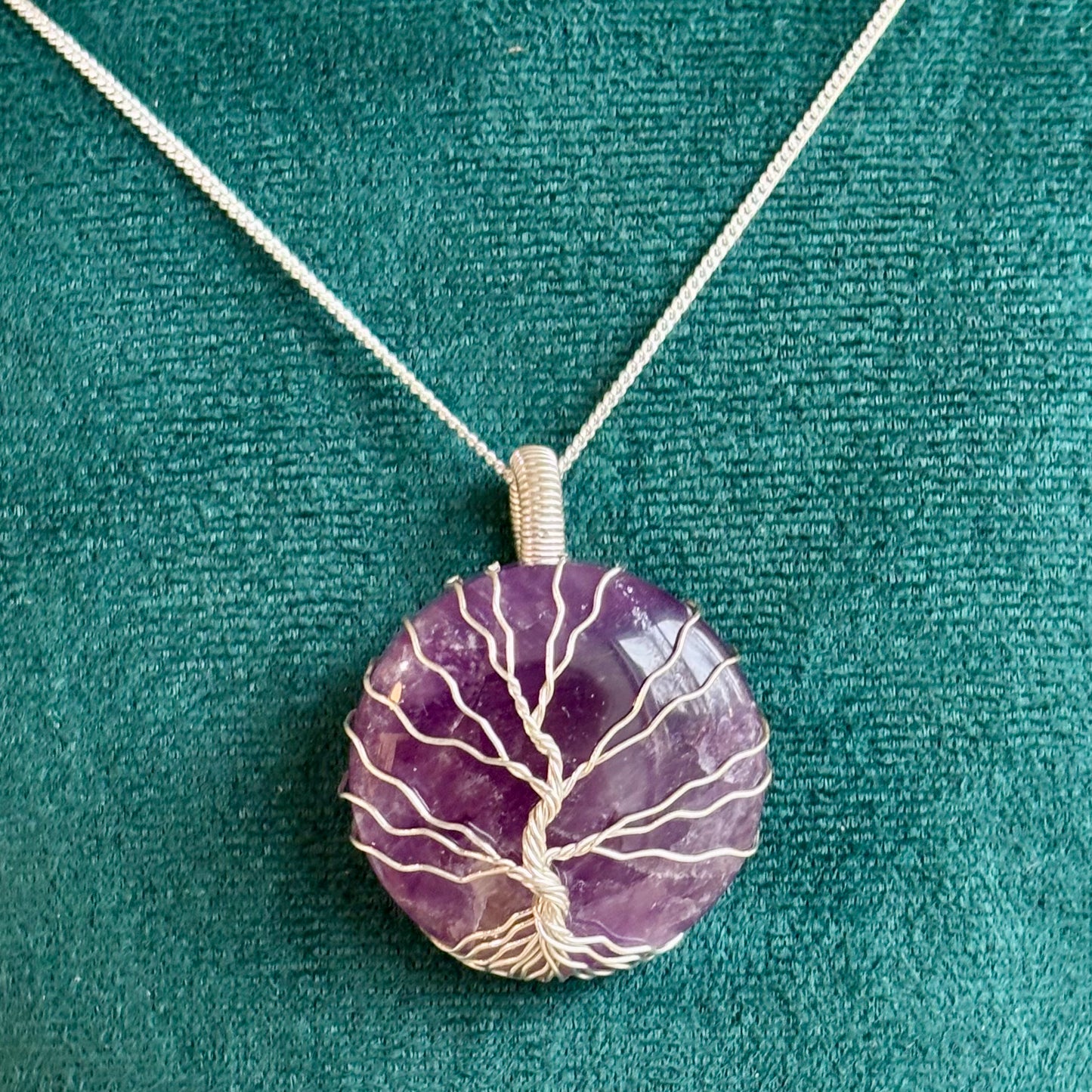 Livets træ vedhæng | 925 Sterling Sølv og ametyst Livets træ vedhæng | 925 Sterling Sølv og ametyst
