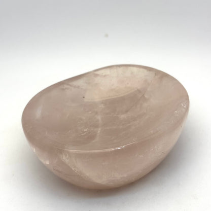Oval rosakvarts skål 9 cm | nr. 3