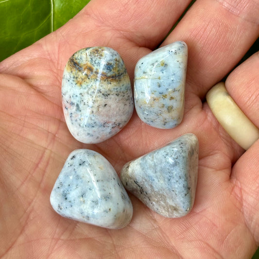 Billede af Agat, Ice blue - Lommesten