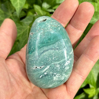Krom Chalcedon palmstone | 7,5 cm nr 4
