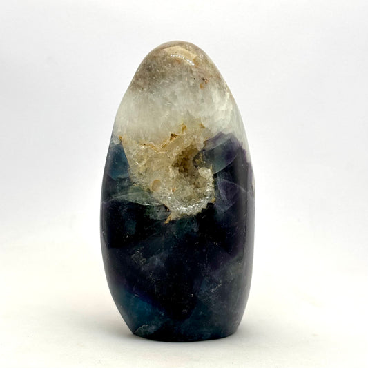 Billede af Vandmelon fluorit skulptur 10 cm | nr. 5