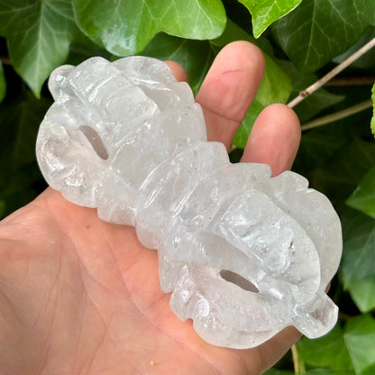 Vajra Dorje | håndskåret | Himalaya Bjergkrystal | 12,8 cm