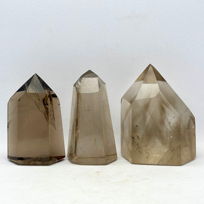 Røg kvarts trio super eksklusiv kvalitet | 5,8 - 6,4 cm