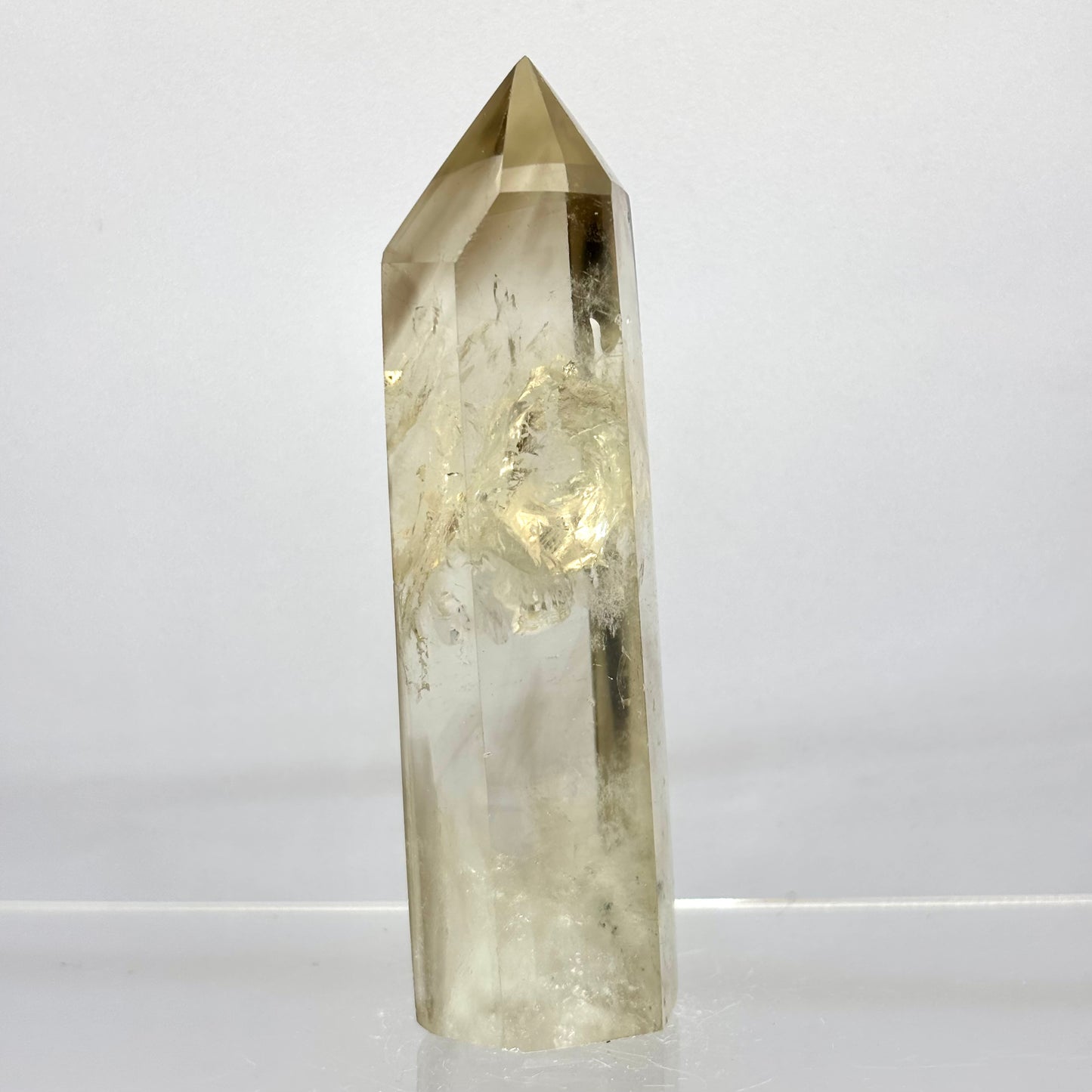 Røgkvarts poleret spids 9,5 cm | nr. 4 Røgkvarts poleret spids 9,5 cm | nr. 4