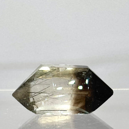 Mini Bjergkrystal dob. spids m. Inklusioner 4,1 cm | nr. 7
