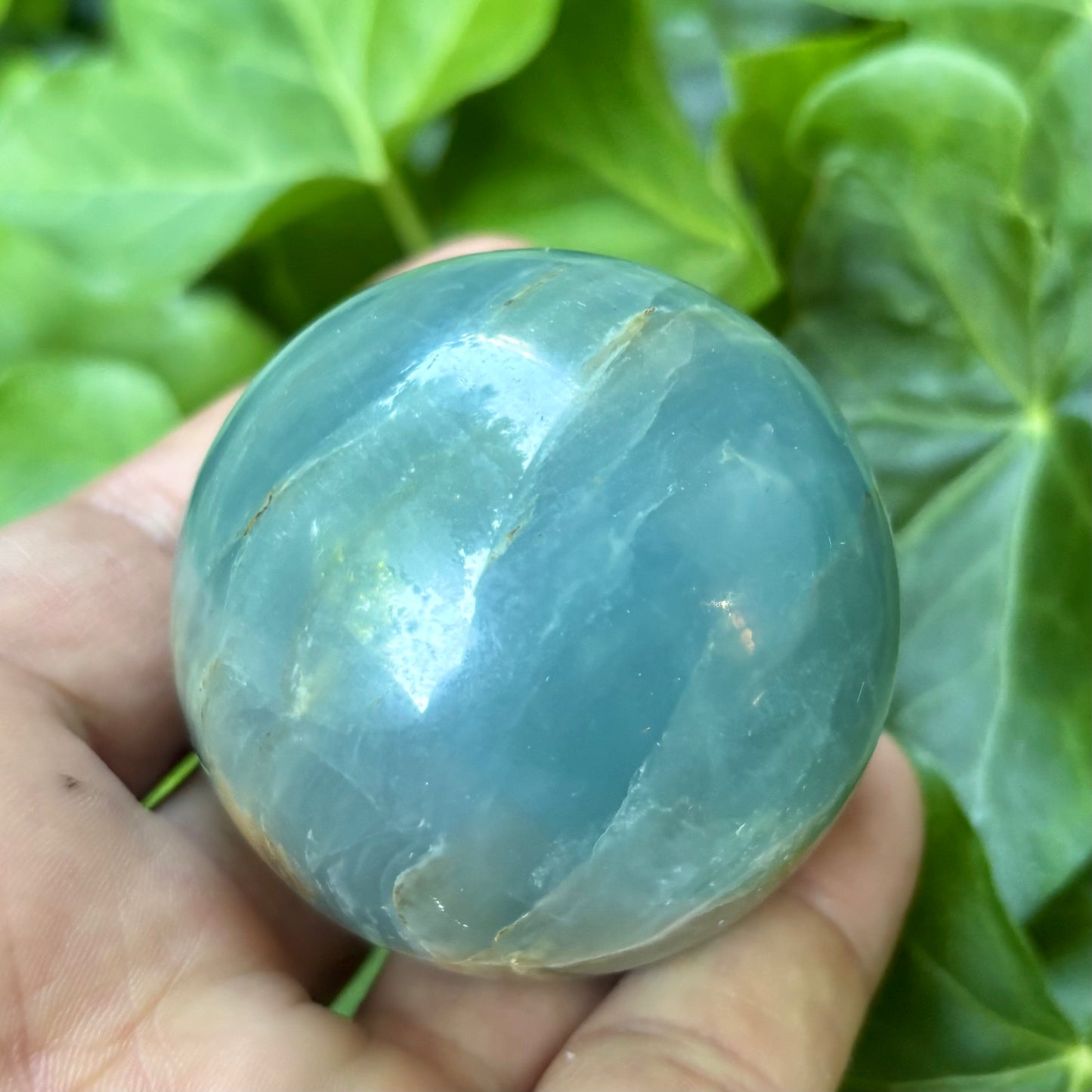 Blue onyx kugle - 5,5 cm | nr. 2 Blue onyx kugle - 5,5 cm | nr. 2