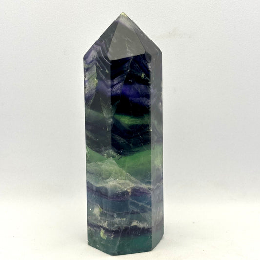Billede af Regnbue fluorit tårn - 10,5 cm | nr. 1
