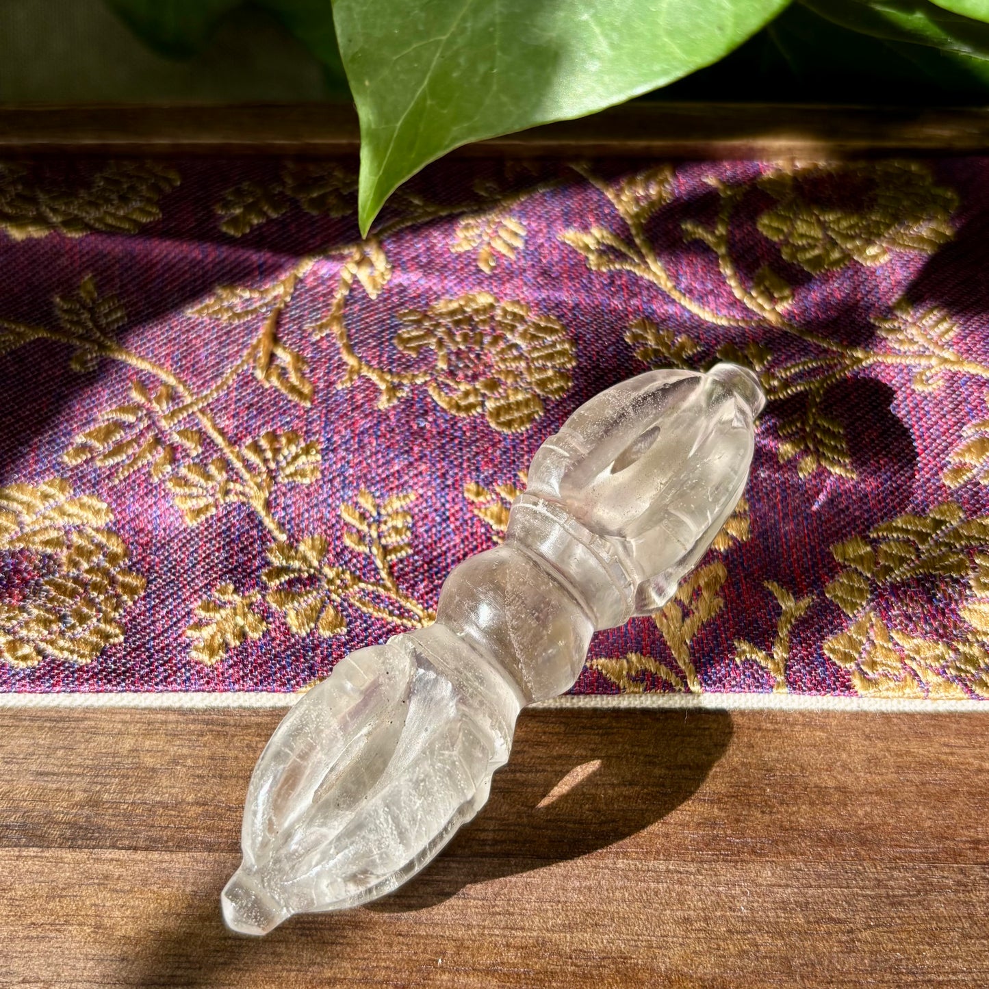 Vajra Dorje | håndskåret | Himalaya Bjergkrystal | 8,8 cm Vajra Dorje | håndskåret | Himalaya Bjergkrystal | 8,8 cm