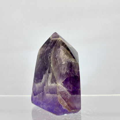 Chevron ametyst spids 6,5 cm - poleret | nr. 9