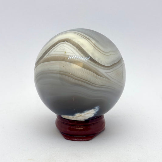 Billede af Kugle grå/blå agat 5,1 cm