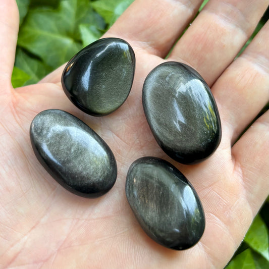 Billede af Silver obsidian - lommesten