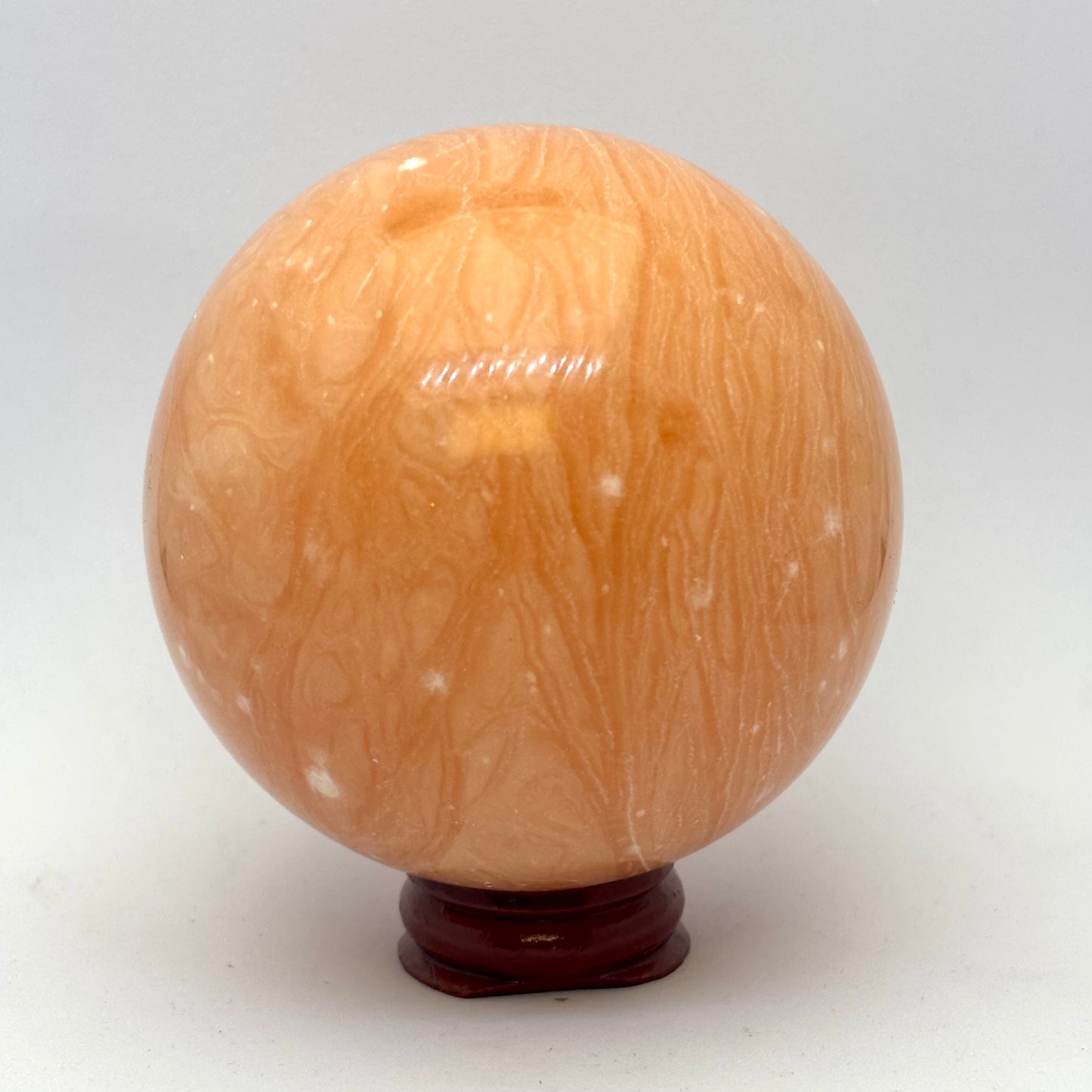 Orange calcit kugle 7,3 cm Orange calcit kugle 7,3 cm