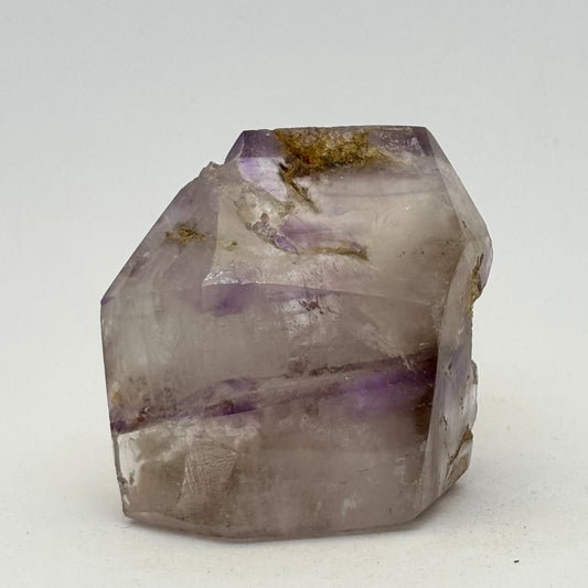 Billede af Bergkristall mit polierter Amethyst-Phantomspitze - 5 cm