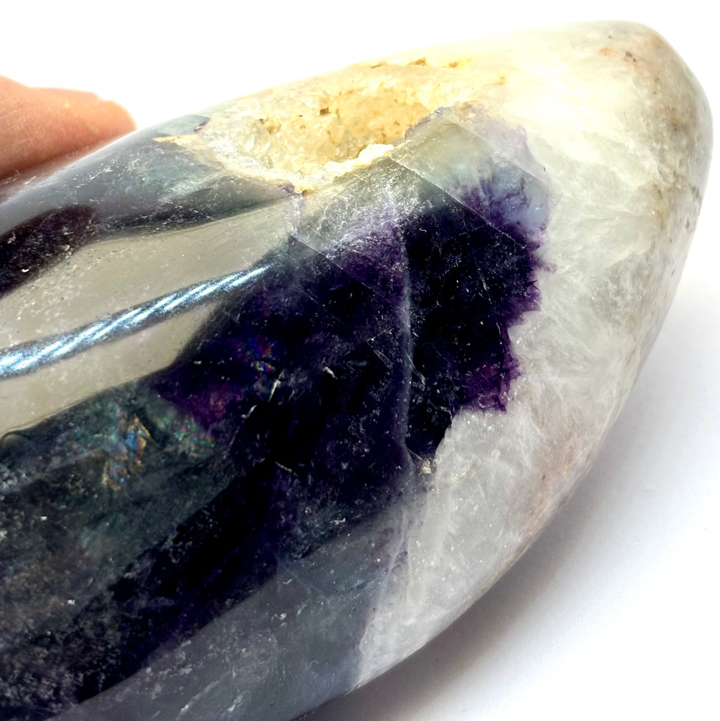 Vandmelon fluorit skulptur 10 cm | nr. 5 Vandmelon fluorit skulptur 10 cm | nr. 5