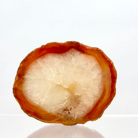 Billede af Karneol agat skive 6,5 cm | nr. 1