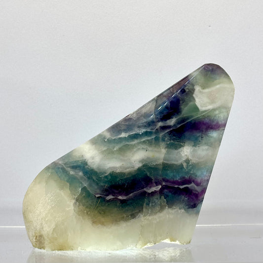 Billede af Regnbue fluorit poleret 10 cm | nr. 4