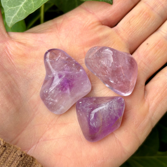 Billede af Amethyst, hellklar 3 cm - Taschenstein